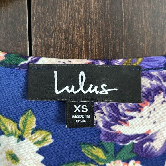 LULU'S Honey Punch Floral That's A Wrap Dress XS - Picture 5 of 6
